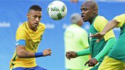 En su debut en los Juegos olímpicos Brasil empató sin goles frente a Sudáfrica