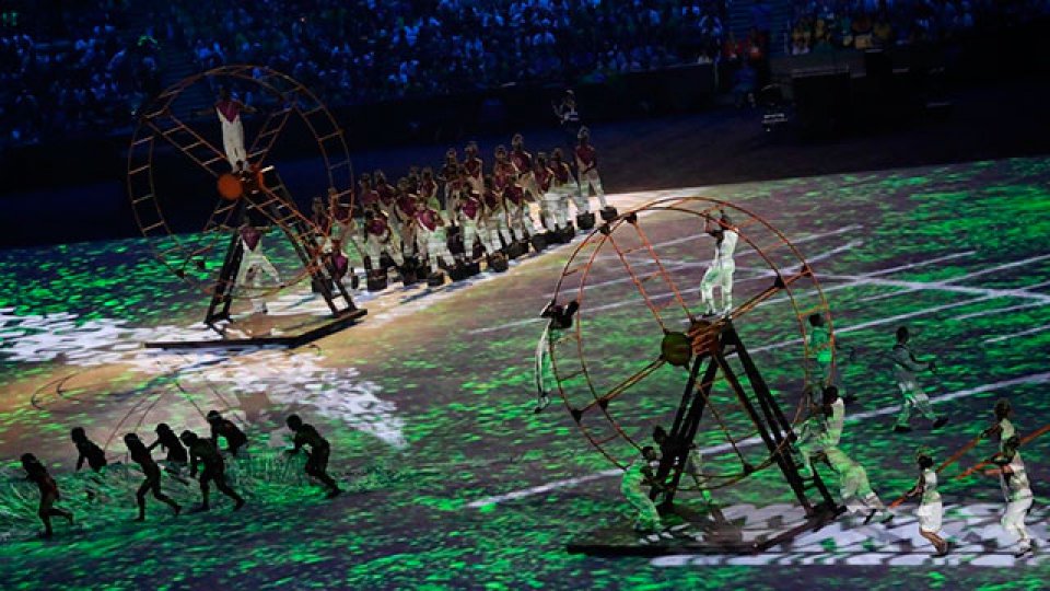 Río de Janiero vive una fiesta con la apertura de los Juegos olímpicos.