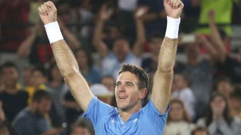 Delpo protagonizó la gran alegría de la jornada eliminando al Djokovic.