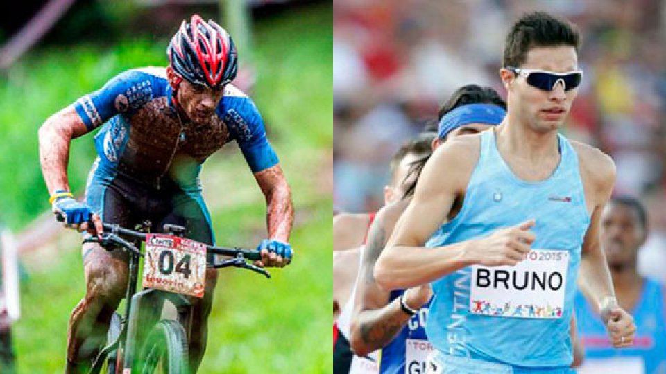 Catriel Soto y Federico Bruno, en el cierre de Río 2016.