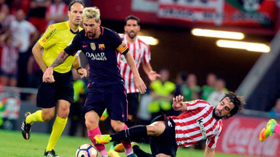 Messi ante el Athletic Bilbao.