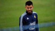 Sergio Agüero debió abandonar el entrenamiento de la Selección Argentina