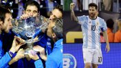 Lionel Messi felicitó al equipo campeón de la Copa Davis
