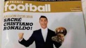 Difunden la portada de France Football con Cristiano Ronaldo como ganador del Balón de Oro