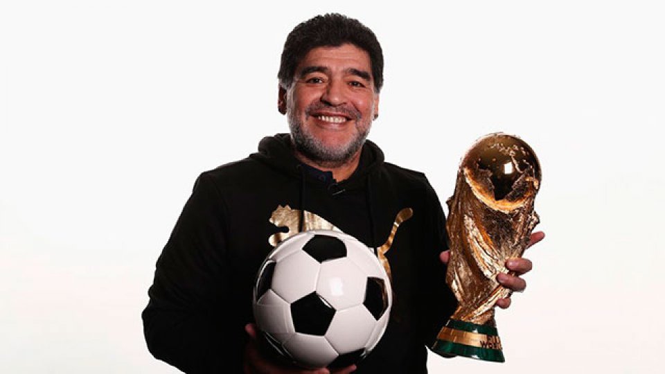 Diego Maradona será el representante argentino en el sorteo de la Copa del Mundo
