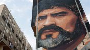 Diego Maradona, inmortal en Nápoli con un imponente mural