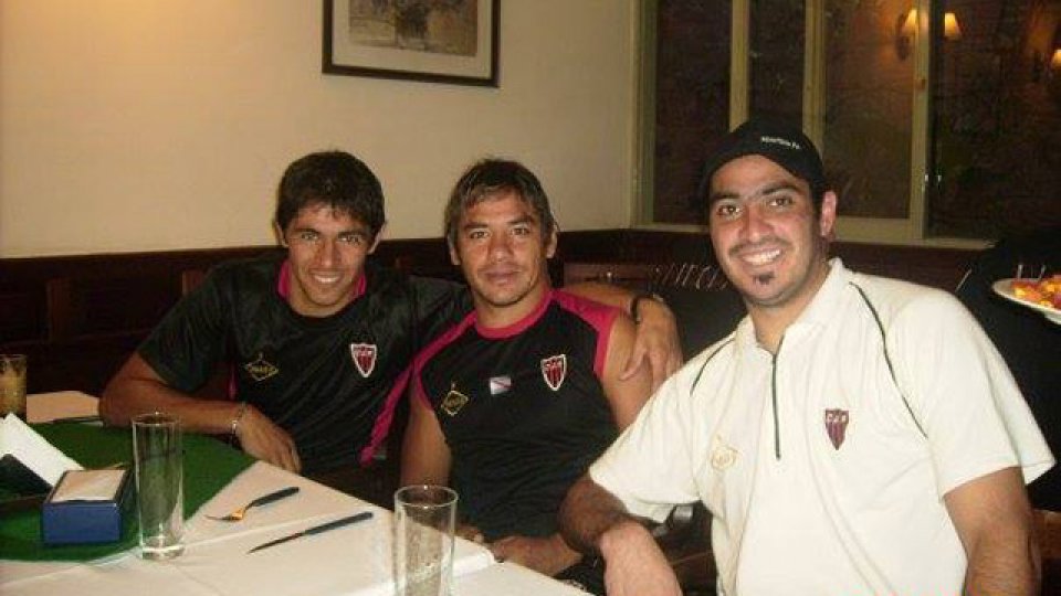 Edgardo Bríttes junto a Gabriel Graciani y Cristian Diaz en Patronato.