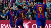 Gran actuación de Messi en la victoria del Barcelona que se mantiene como líder