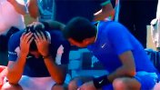 Del Potro avanzó en Roland Garros porque su rival se lesionó: El argentino tuvo un gran gesto