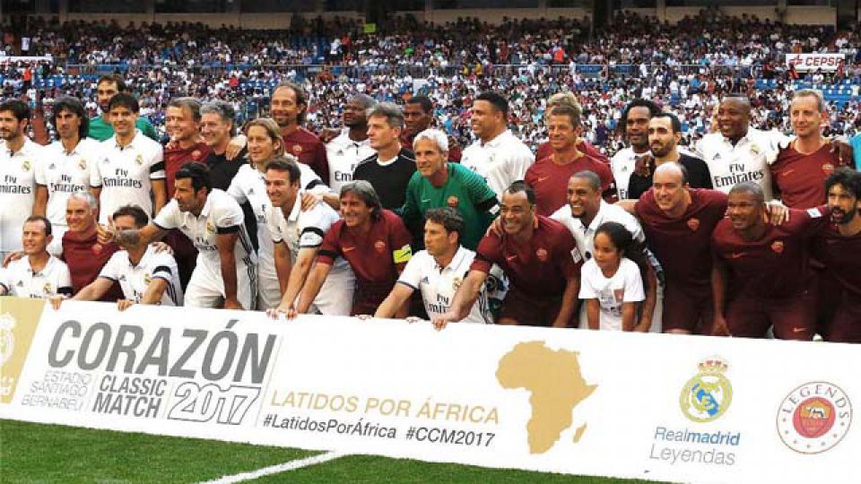 Real Madrid goleó a la Roma en el partido de las Leyendas | Elonce.com