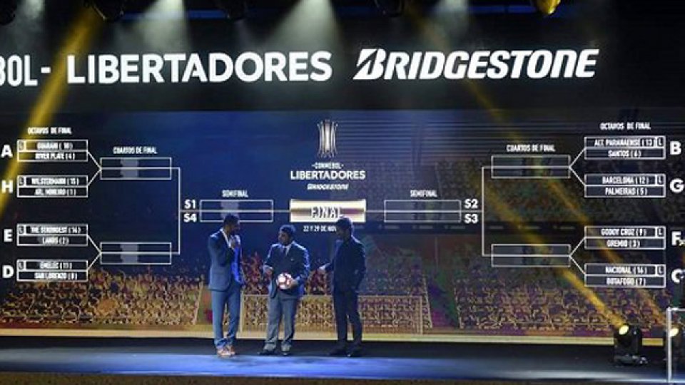 Se sortearon en Asunción los octavos de final de la Copa Libertadores.