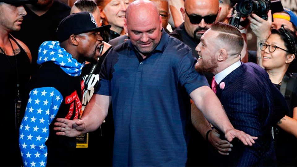 Mayweather y McGregor, en el primer cara a cara.