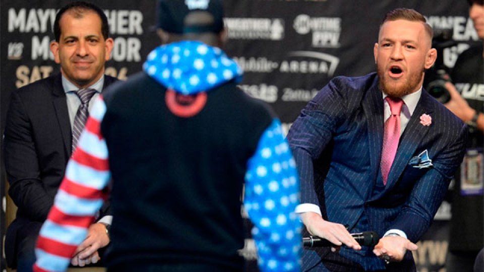 Mayweather y McGregor, en el primer cara a cara.