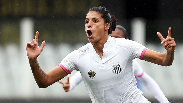 ARCHIVO: Soledad Jaimes brillando en el fútbol de Brasil.