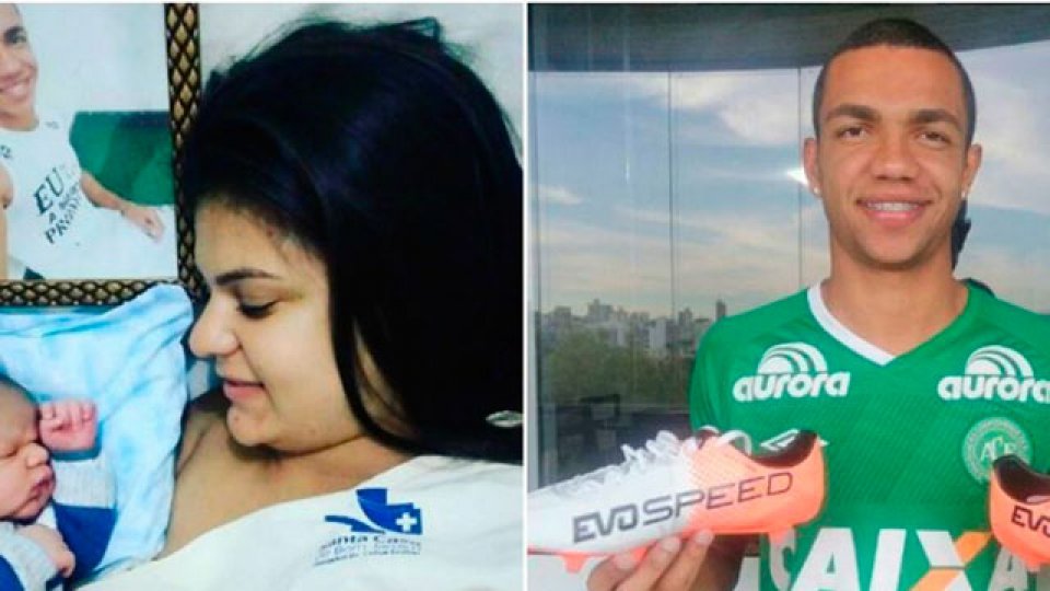 Nació el hijo de Thiaguinho, una de las víctimas de Chapecoense.