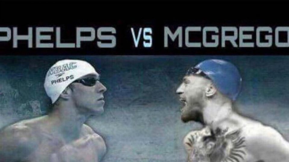 "¿Deberíamos competir nosotros también?", le preguntó Phelps a MCGregor.