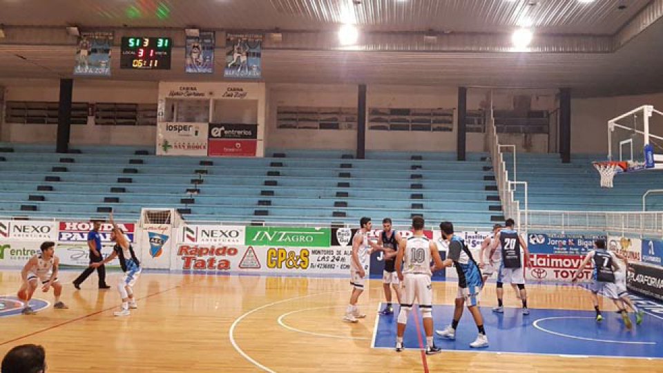 Echagüe le ganó 71-57 a Atlético Tala. (Twitter La Cabala)