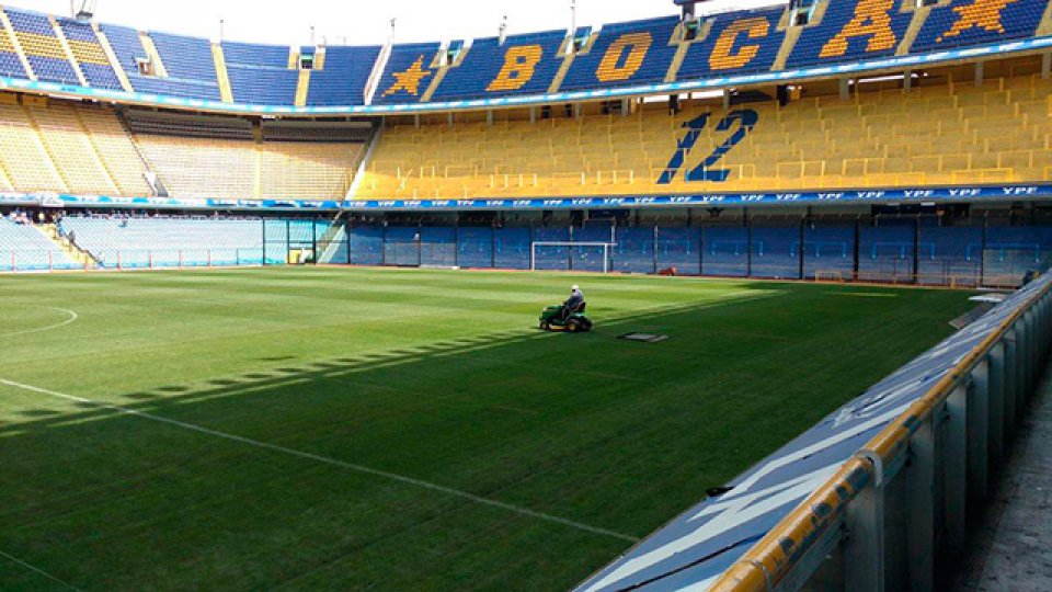 Así está la cancha de Boca a un día de Argentina - Perú.