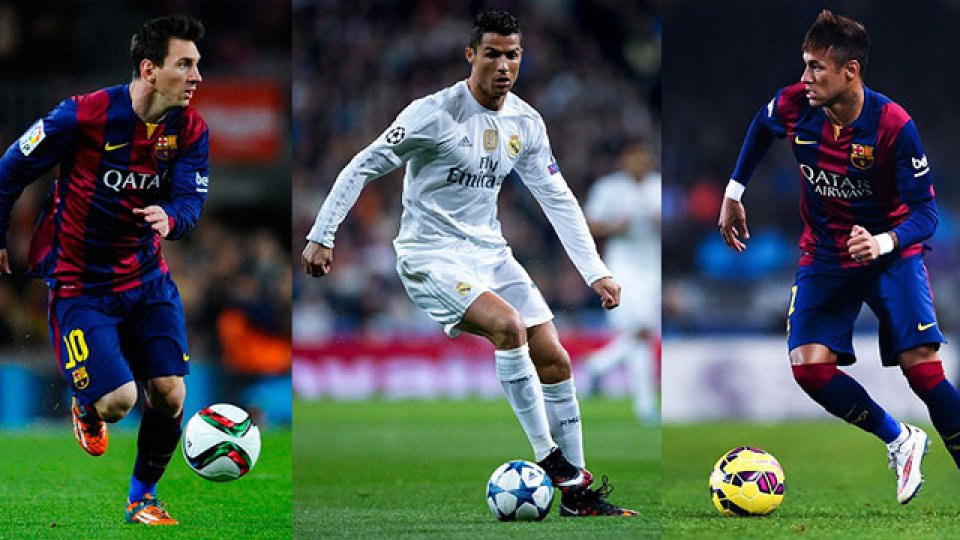 Lionel Messi, Cristiano Ronaldo y Neymar nominados al premio The Best.