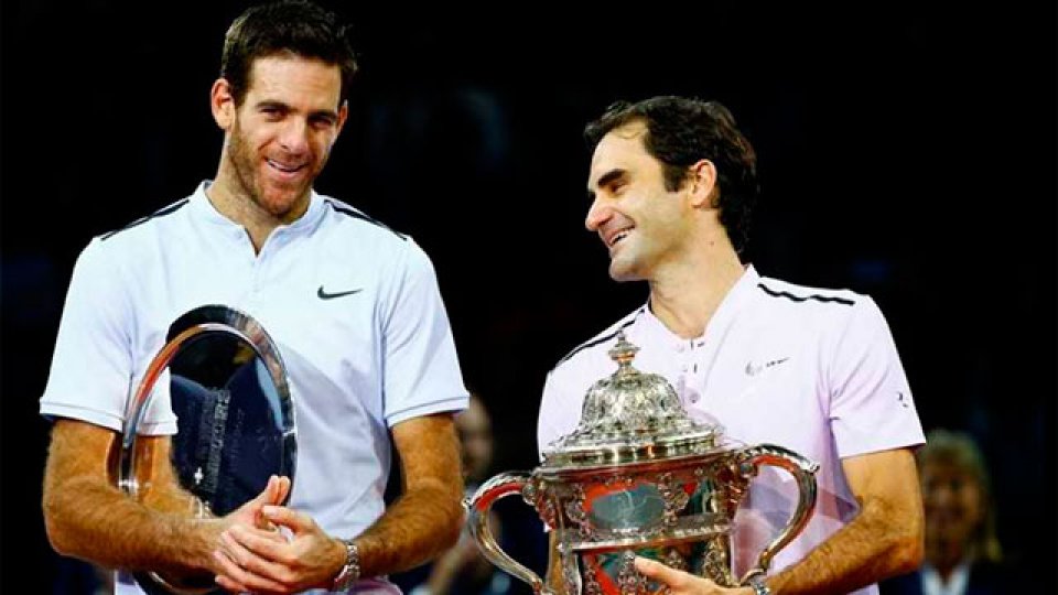 Federer le ganó un partidazo a Del Potro y se consagró en Basilea.