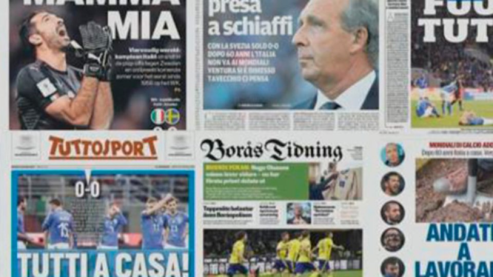 La dura reacción de los medios tras la eliminación de Italia. La dura reacción de los medios tras la eliminación de Italia.