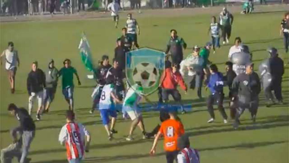 Batalla campal en la final de la Liga de Comodoro Rivadavia.