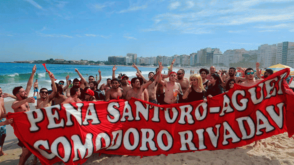 Hinchas de Independiente coparon Río de Janeiro.
