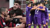 Presencia argentina en los triunfos del Milan y Fiorentina