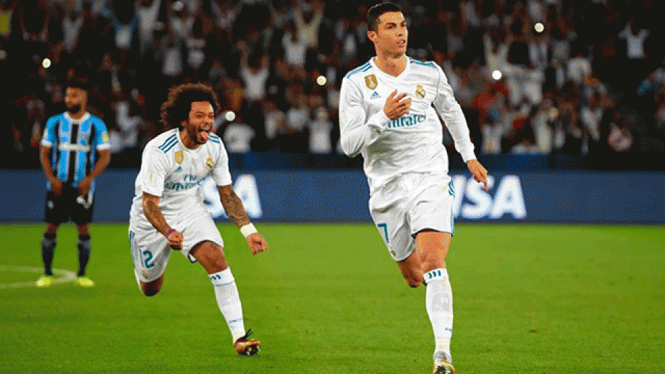 Cristiano Ronaldo fue la figura del triunfo Merengue ante Gremio.