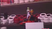 Insólito video: Pilotos de karting y compañeros de equipo a los golpes en una carrera