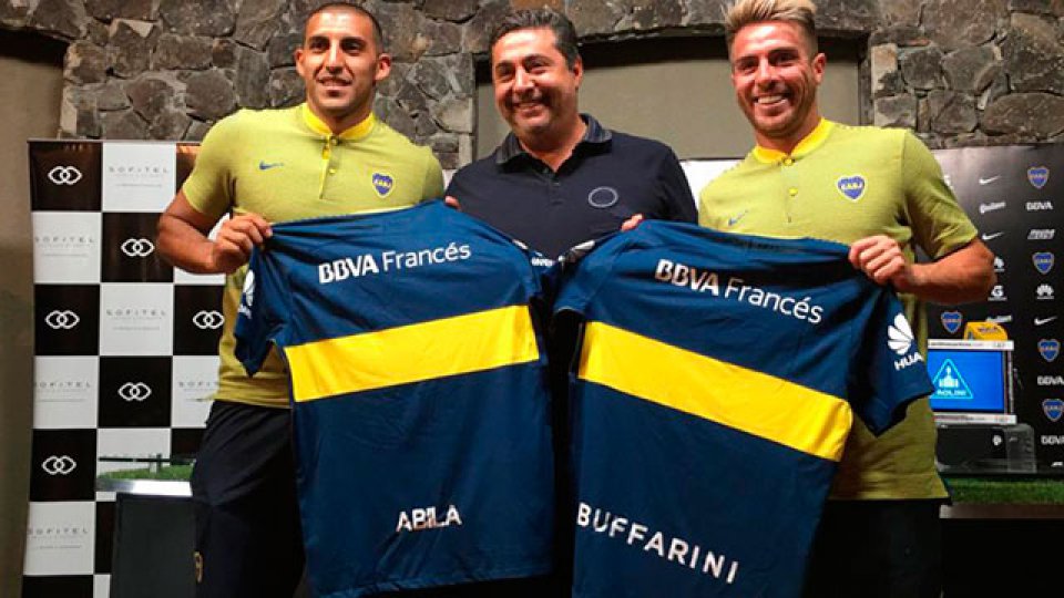 Boca present&oacute; a Wanchope &Aacute;bila y Buffarini.