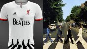 La camiseta que utilizaría el Liverpool en homenaje a The Beatles