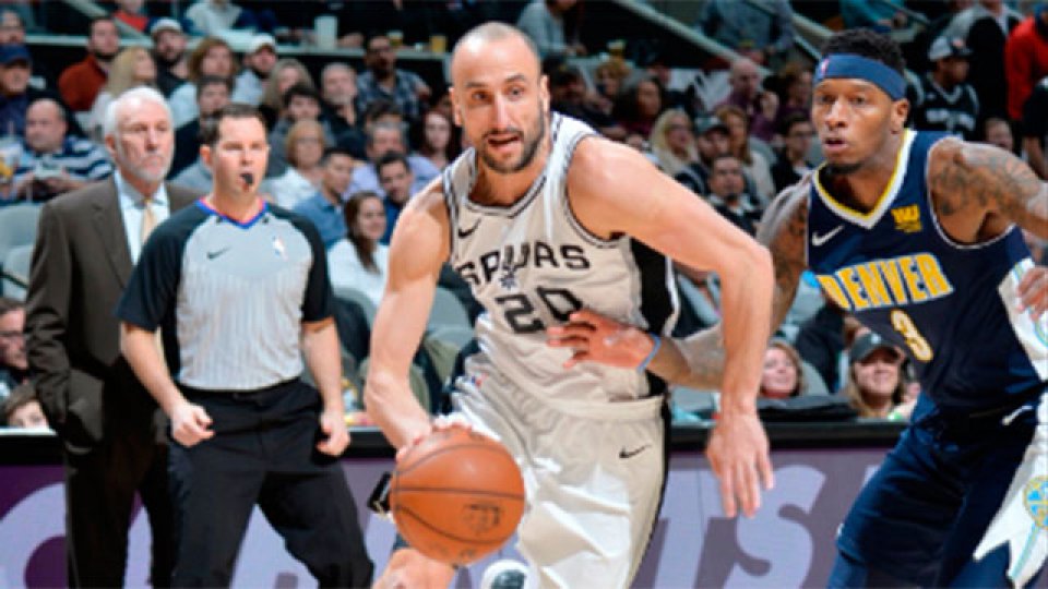 Ocho puntos de Manu Ginóbili en la aplastante victoria de los Spurs. Ocho puntos de Manu Ginóbili en la aplastante victoria de los Spurs.