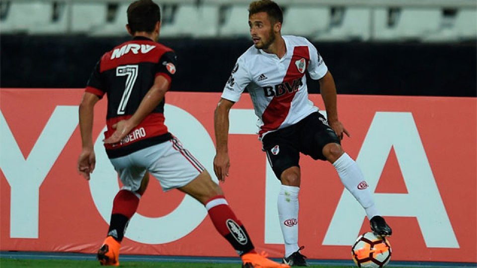 River igualó en Brasil ante Flamengo.