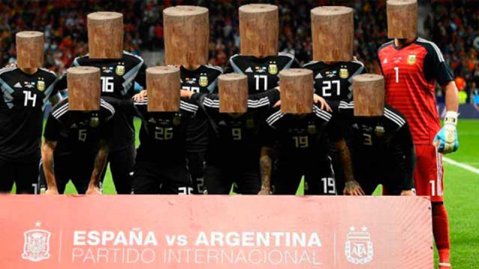 Espa&ntilde;a humill&oacute; a la Argentina y estallaron los memes en las redes.
