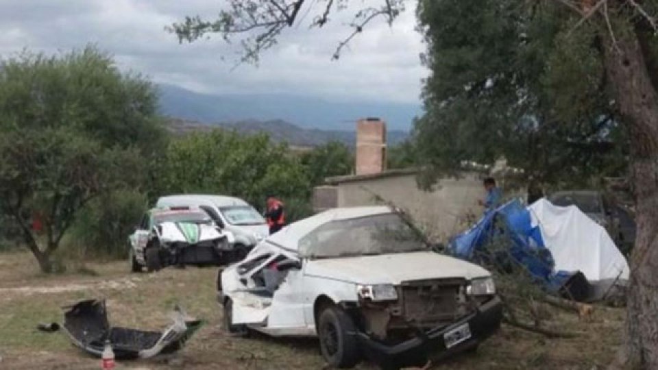 Vuelco espectacular en el Rally de Córdoba.