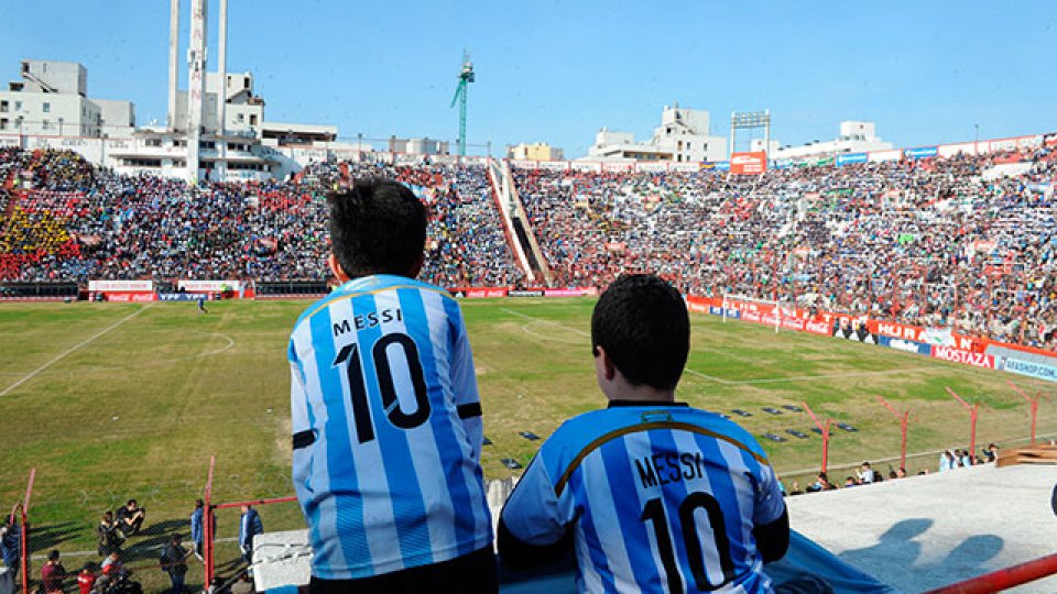 La Selección argentina se entrenó a puertas abiertas.