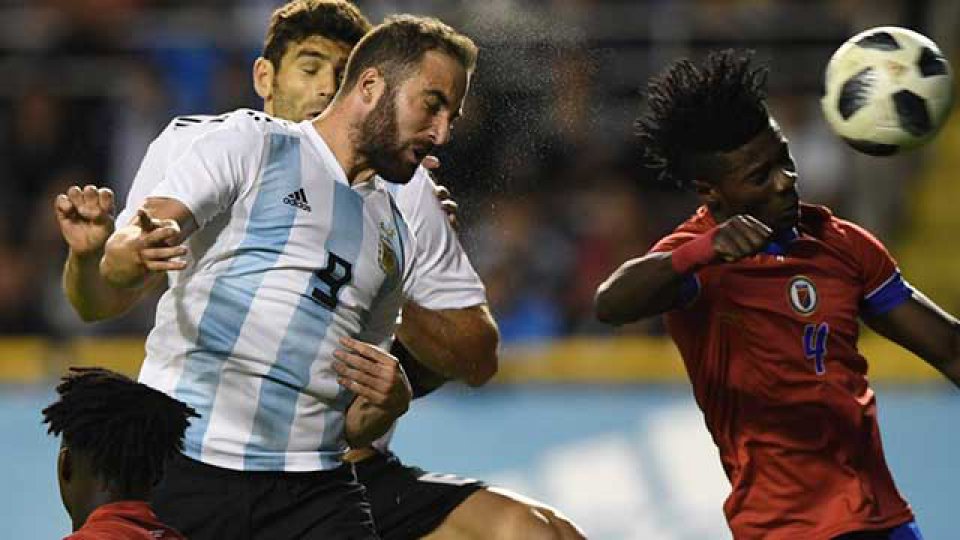 Argentina goleó a Haití en La Bombonera en la despedida ante su público.