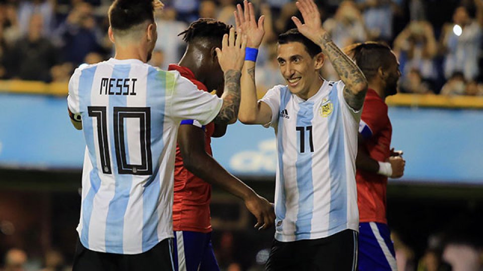 Argentina goleó a Haití en La Bombonera en la despedida ante su público.