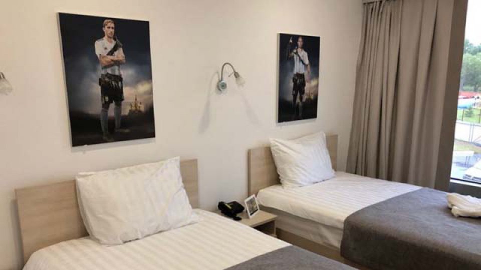 Las habitaciones dobles de los jugadores de la Albiceleste.