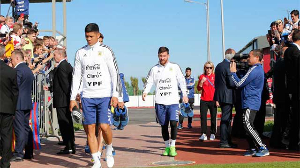 La Selecci&oacute;n de Sampaoli realiz&oacute; una pr&aacute;ctica a puertas abiertas en Rusia.