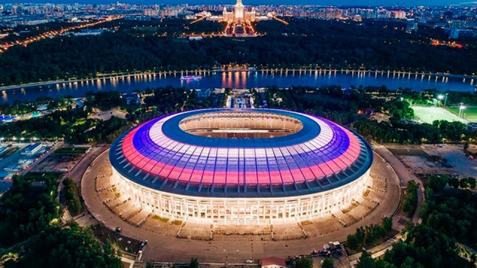 El Olímpico Luzhnikí de Moscú ya tiene todo listo para recibir al Mundial.