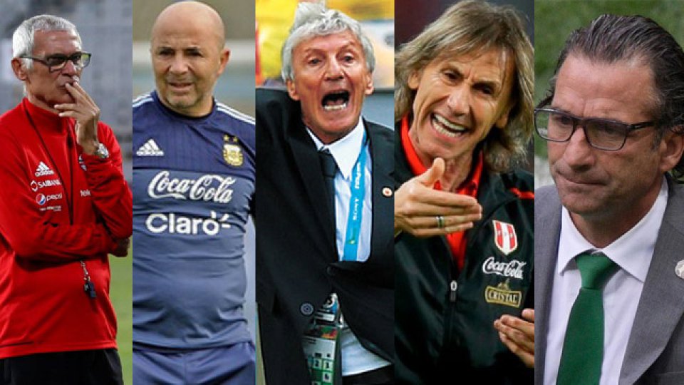 Los cinco entrenadores argentinos que estarán presentes en Rusias 2018.