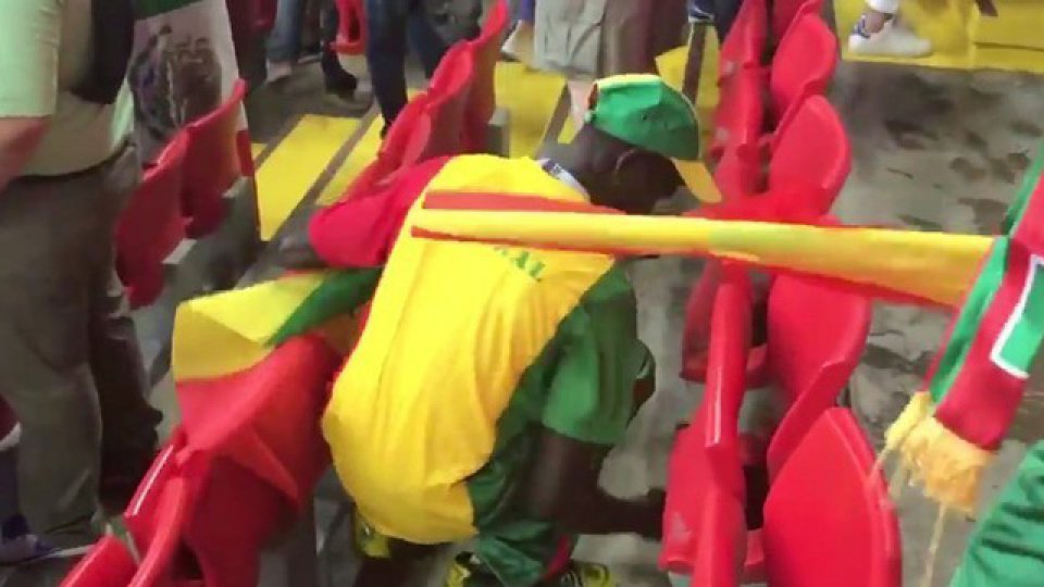 Los senegaleses mostraron un gran comportamiento en el Otkrytie Arena.