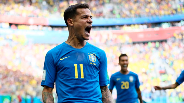 Brasil le ganó en el final a Costa Rica y puso un pie en octavos de final