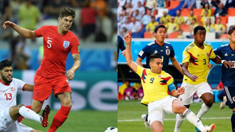 Inglaterra y Colombia juegan sus partidos que pueden ser decisivos.