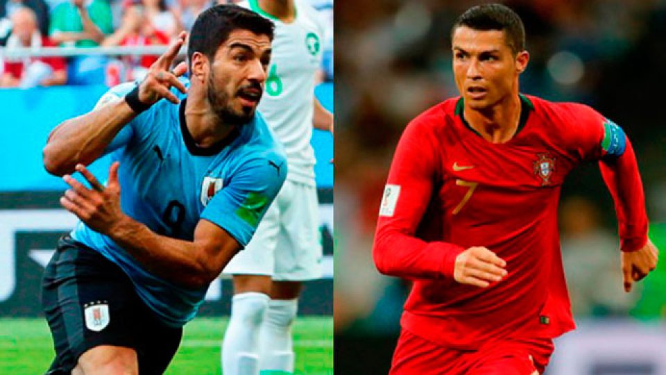 Uruguay y Portugal se miden por octavos de final.