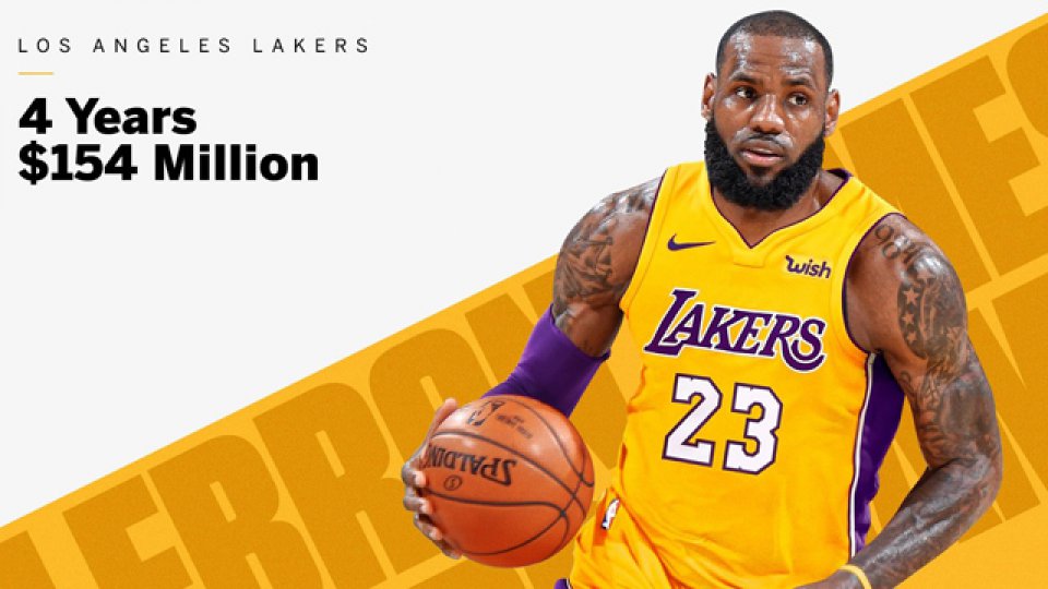 The King James buscará su cuarto anillo de la NBA ahora con los Lakers.