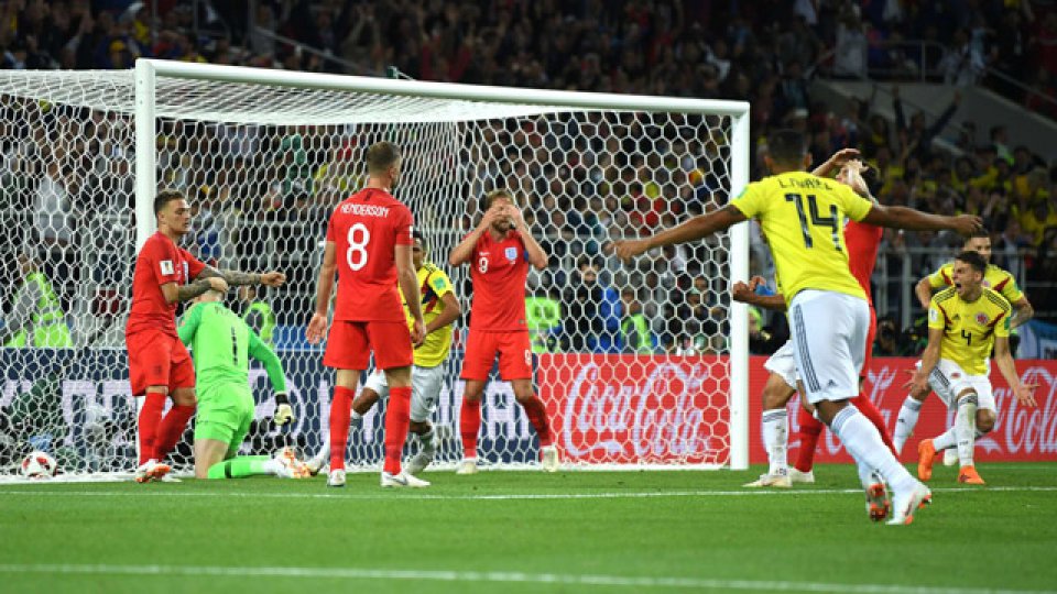 Inglaterra venció por penales a Colombia.