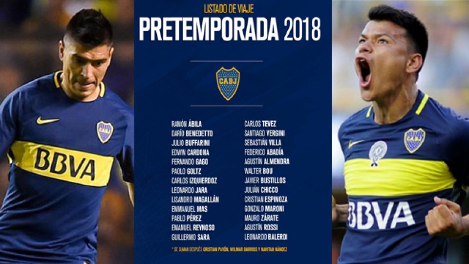 El Guerrero y la Panterita viajarán a USA para la pretemporada de Boca.